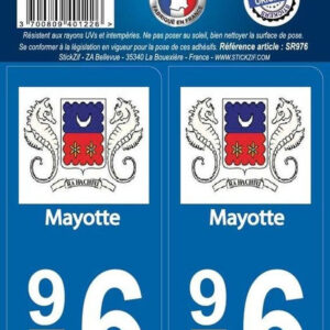 Adhesifs region departement 976 mayotte x2. Shop confidently with DIAYTAR NIGERIA, offering affordable prices and reliable delivery within a week.