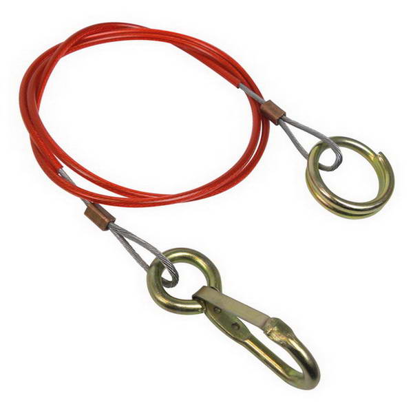 Safety brake cable for trailer 110cm 1000n/98kg. Shop with confidence at DIAYTAR NIGERIA, offering extensive product variety with nationwide delivery.