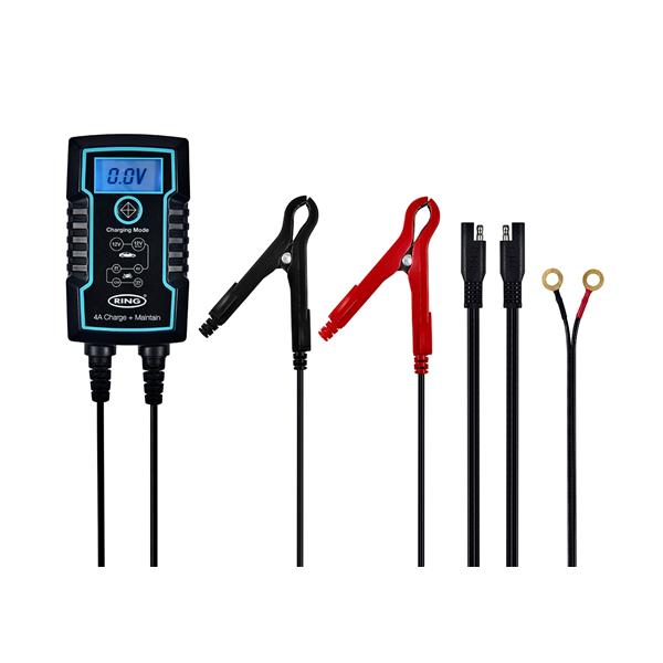 Smart battery charger + charge maintainer 4a 6/12v ring. Experience retail therapy without the financial stress at DIAYTAR NIGERIA's budget-friendly marketplace.