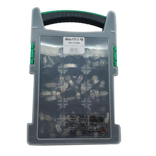 Box of 100 assorted water collars (stainless steel). Your complete shopping solution, DIAYTAR NIGERIA offers extensive variety with budget-friendly delivery.
