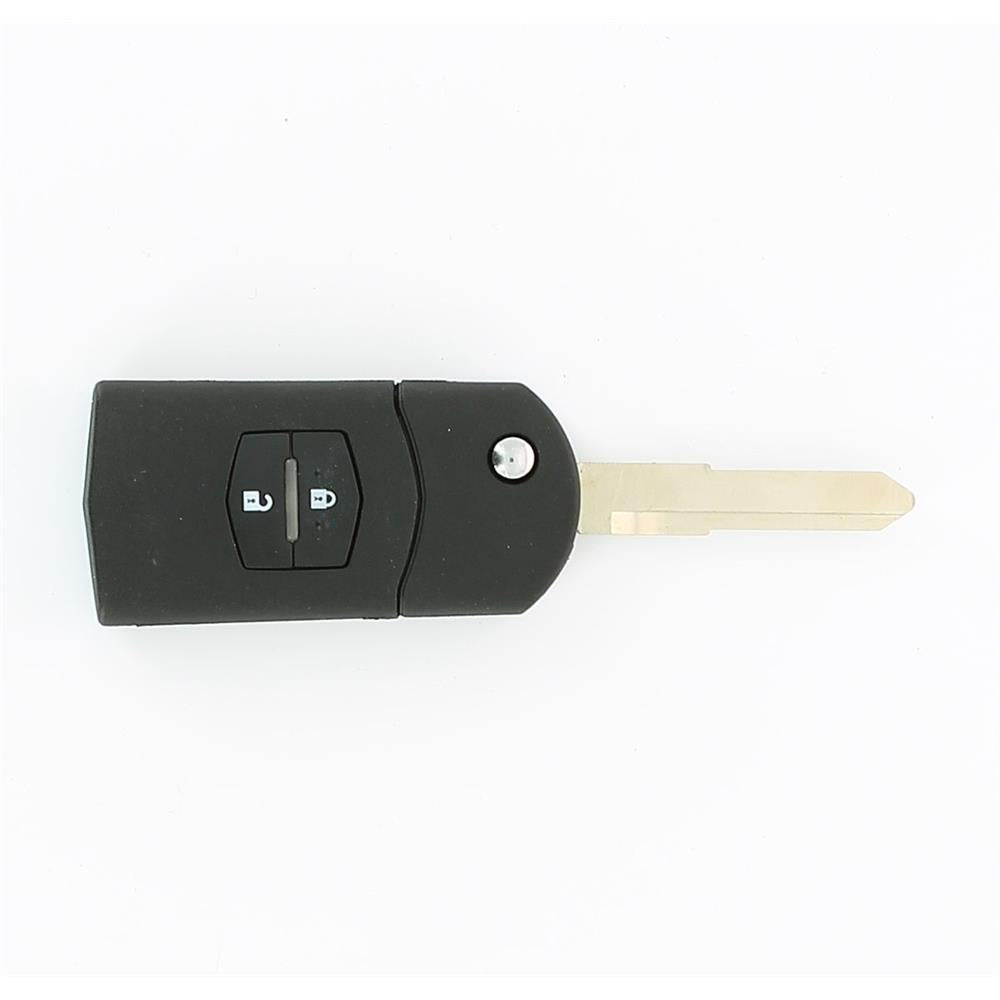 Adaptable key shell Mazda 2 buttons retractable notched blade. DIAYTAR NIGERIA: Your trusted e-commerce partner with extensive product choices and affordable delivery.