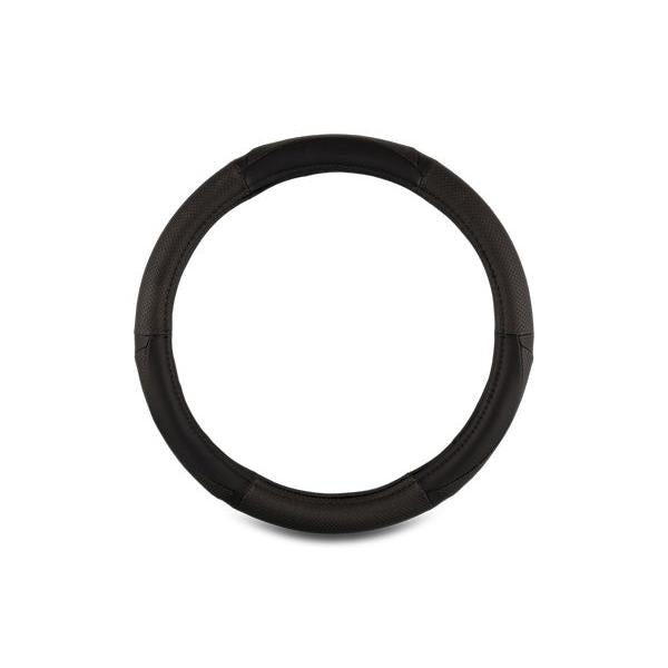 Black leather steering wheel cover. DIAYTAR NIGERIA: Where value meets variety with reliable nationwide delivery in under 8 days.