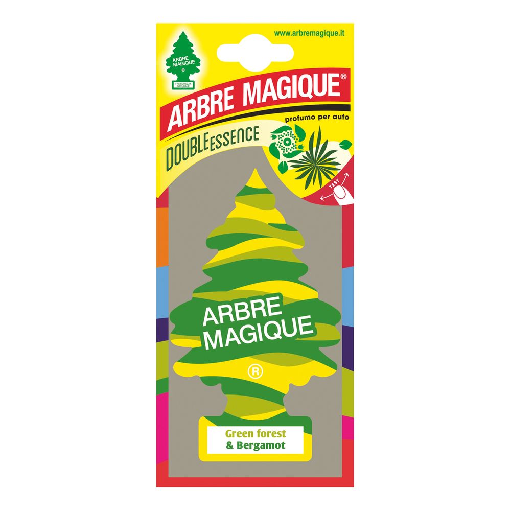 Magic tree air freshener scent green forest & bergamot. DIAYTAR NIGERIA delivers affordability and convenience to your doorstep within 8 days of purchase.