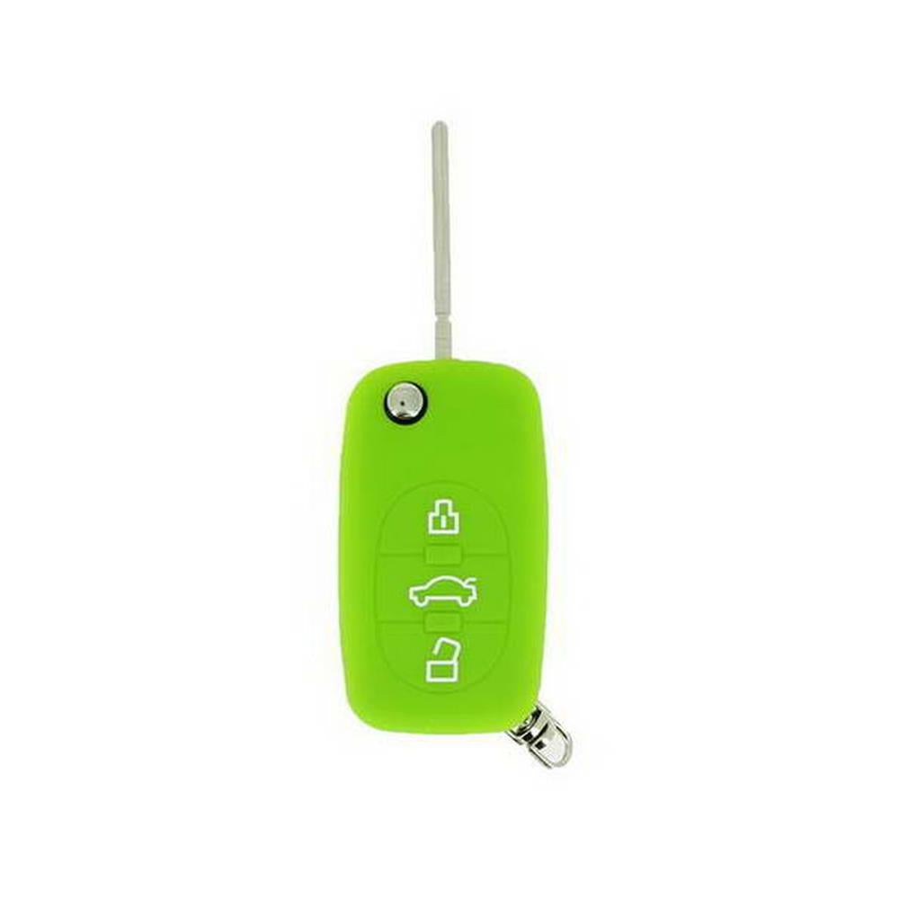 Green 3 button silicone key cover for audi z. DIAYTAR NIGERIA: Bringing quality products to your doorstep at prices that won't break the bank.