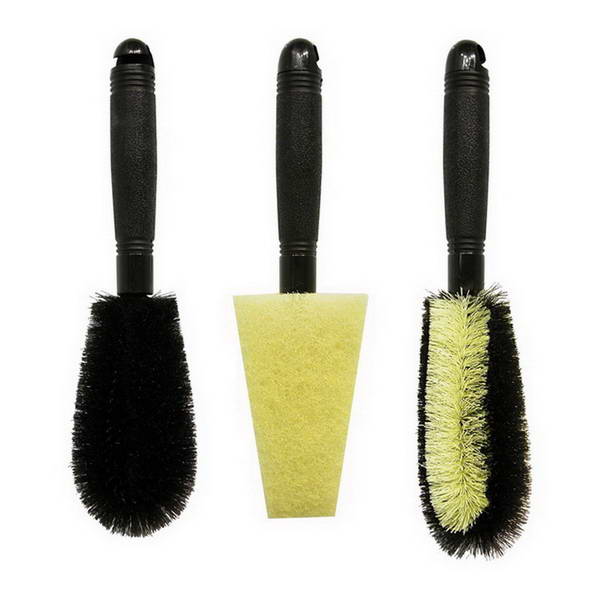 Set of 3 rim brushes. DIAYTAR NIGERIA delivers satisfaction with every purchase through our affordable and reliable service.