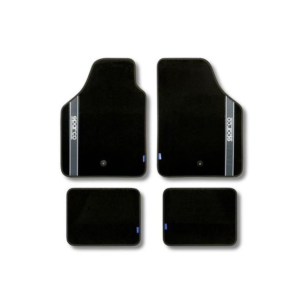 Set of 4 Sparco fabric floor mats (front 65x47cm / rear 30x40cm). Experience the ultimate in shopping convenience with DIAYTAR NIGERIA's vast catalog and 5-8 day delivery.