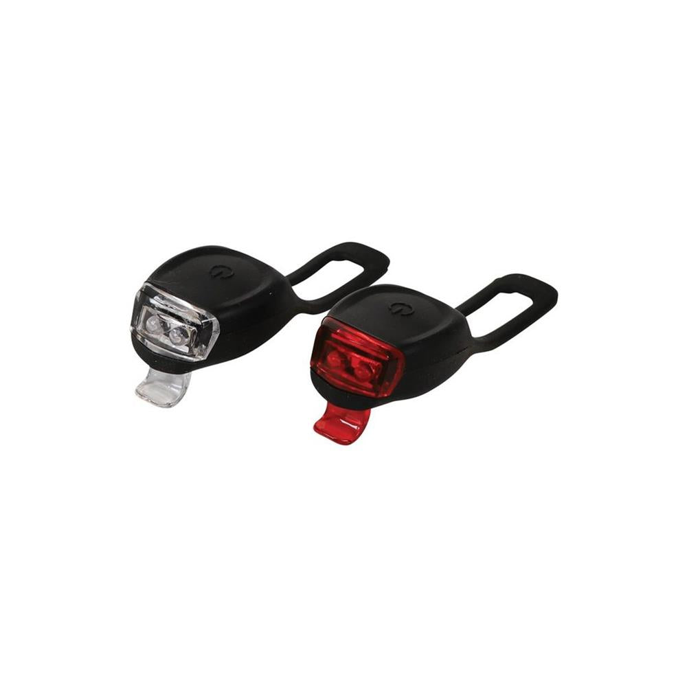 Set of lights 2 LEDs front white rear red black silicone fixing dresco. Shop with confidence at Nigeria's leading affordable e-commerce platform with reliable delivery services.