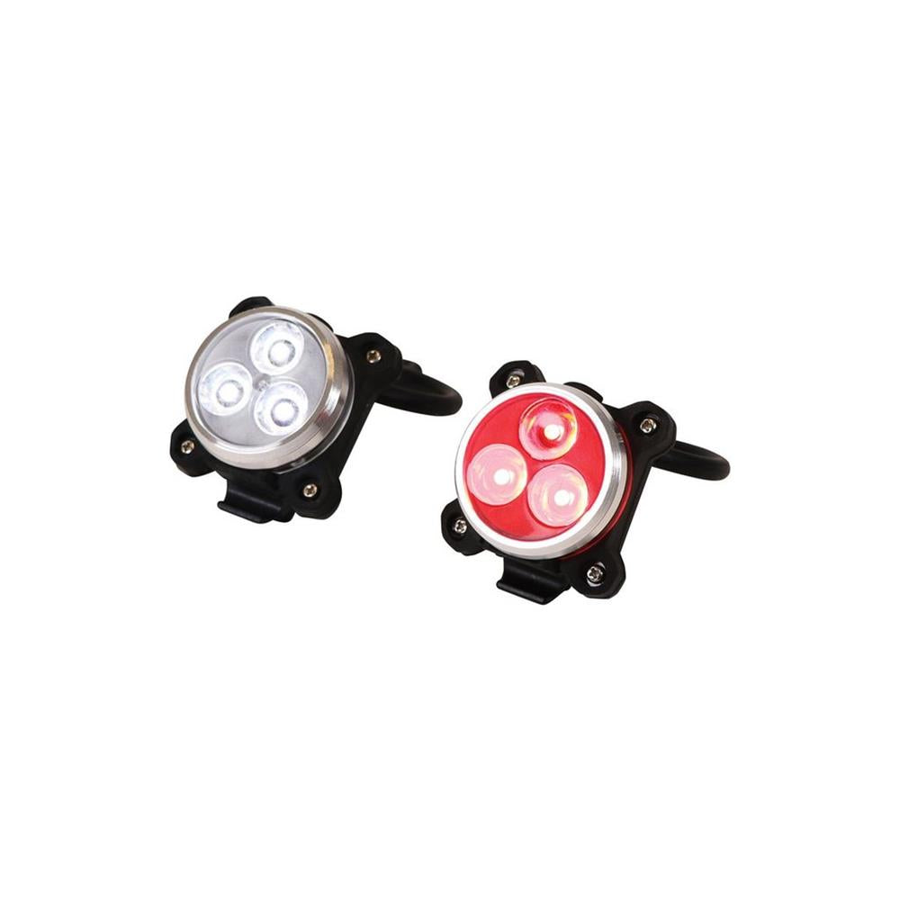 Set of 3 rechargeable LED lights (USB output) front white and rear red dresco. DIAYTAR NIGERIA: Putting quality products within reach of every Nigerian through our affordable marketplace.