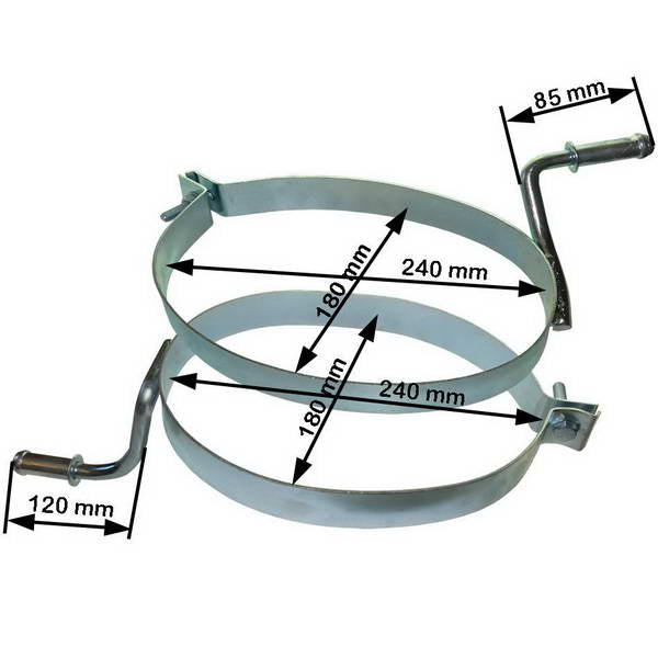 Kit 2 exhaust straps for Citroen Berlingo. DIAYTAR NIGERIA: Where thousands of products meet affordable prices and reliable 5-8 day delivery.