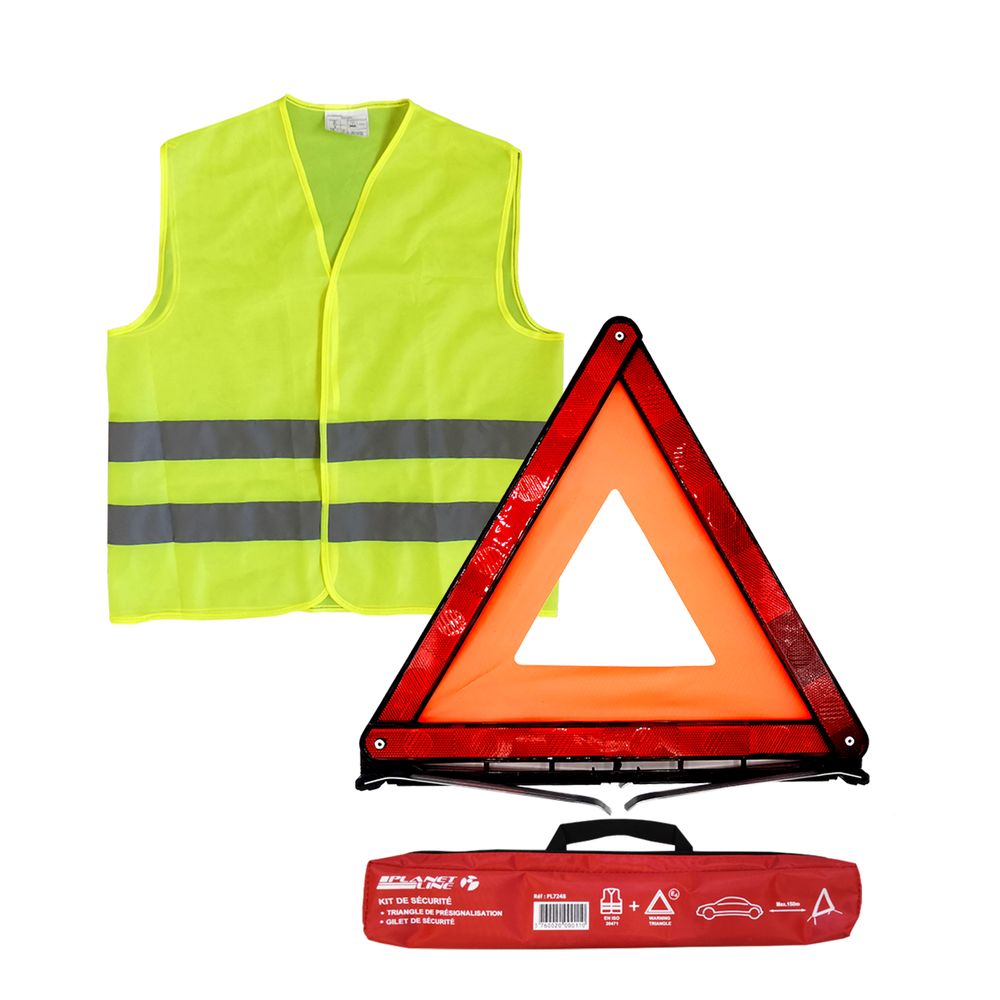Vest kit + pre-signaling triangle. DIAYTAR NIGERIA: Your affordable gateway to thousands of products delivered within a week.