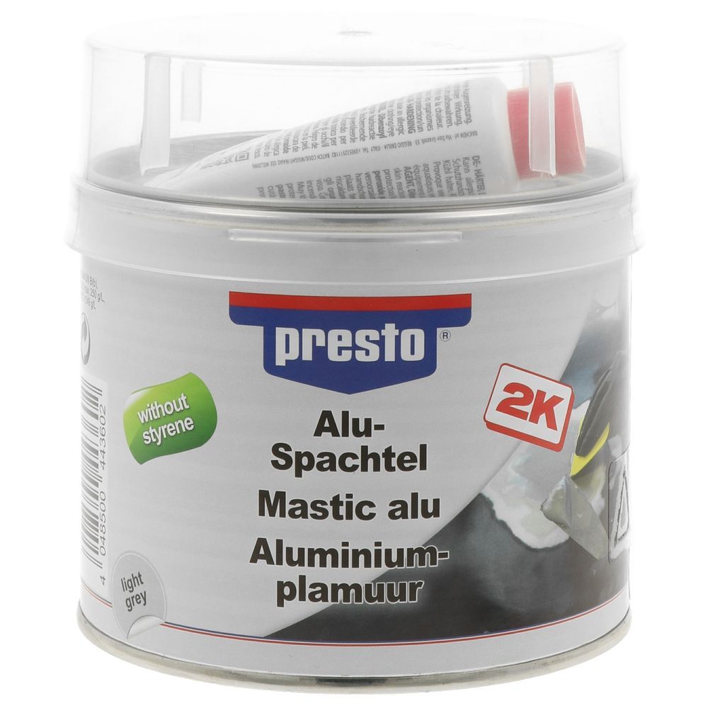2k aluminium filler putty without styrene presto 1 kg. DIAYTAR NIGERIA: Empowering Nigerians with access to affordable products delivered within 8 days.