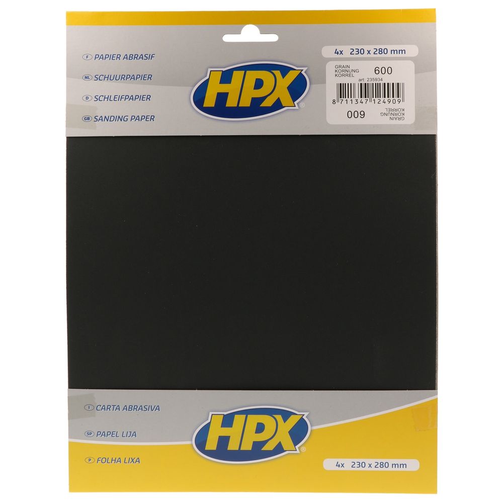 Water sandpaper p600 - 230x280mm x4 hpx. Experience retail therapy without the financial stress at DIAYTAR NIGERIA's budget-friendly marketplace.