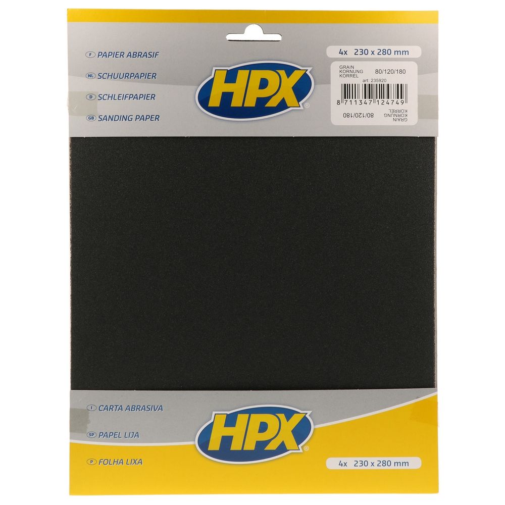Dry abrasive paper p80/120/180 - 230x280mm x4 hpx. Shop with purpose at DIAYTAR NIGERIA, where diverse selection meets budget-friendly nationwide delivery.