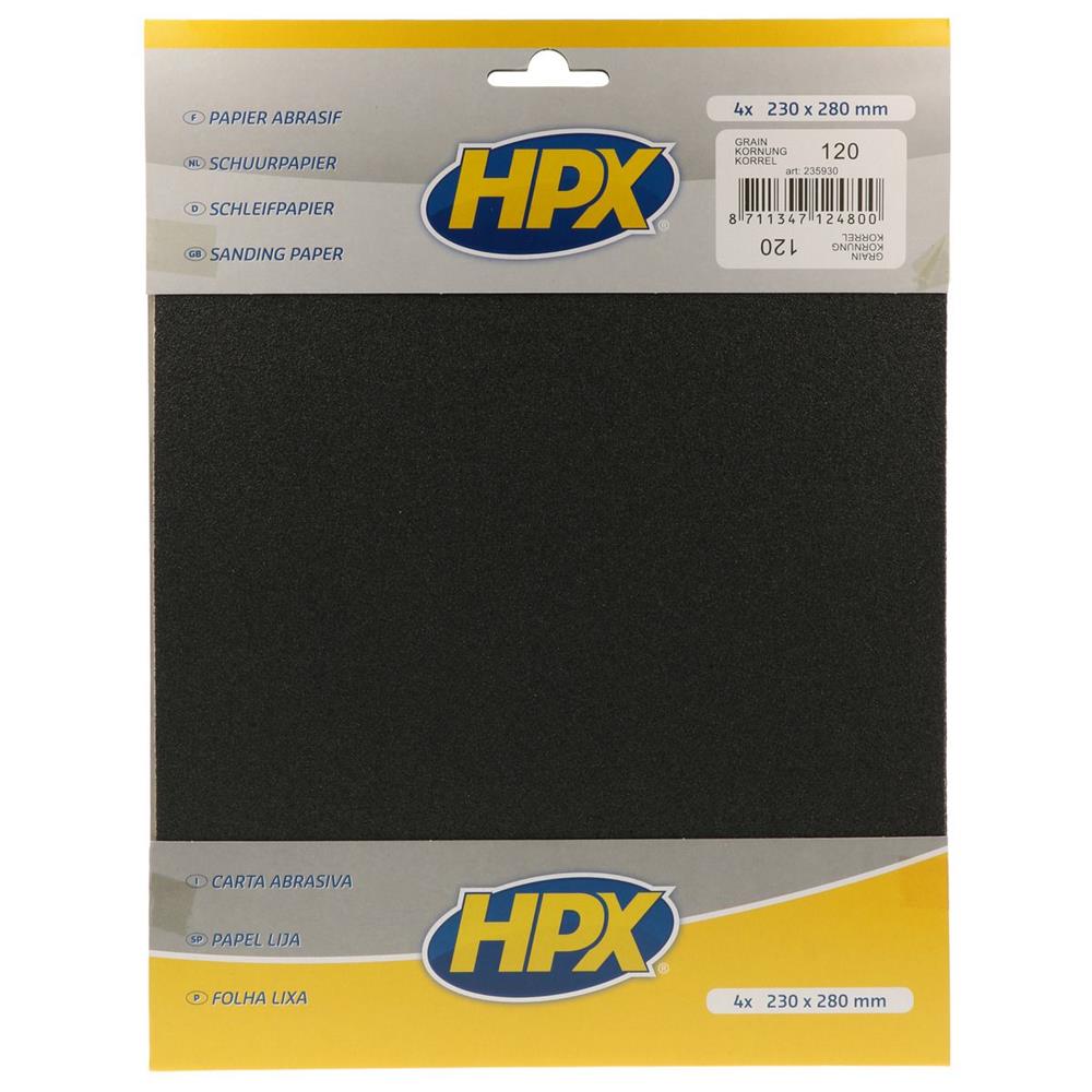 Dry abrasive paper p120 - 230x280mm x4 hpx. Experience the joy of discovery with DIAYTAR NIGERIA's vast catalog and nationwide affordable delivery.