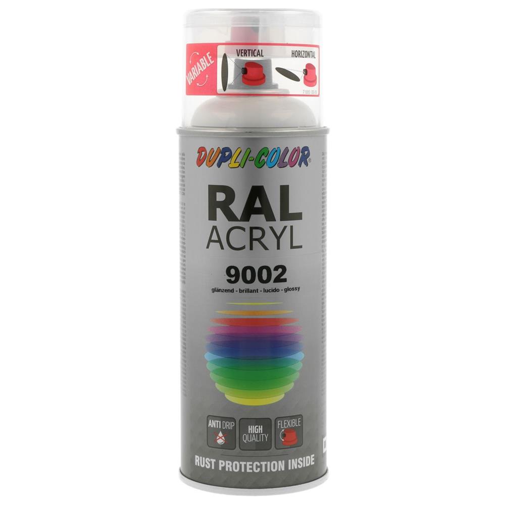 Acrylic paint ral 9002 white gray glossy 400 ml dupli color. DIAYTAR NIGERIA: Where quality meets accessibility with affordable prices and prompt shipping.