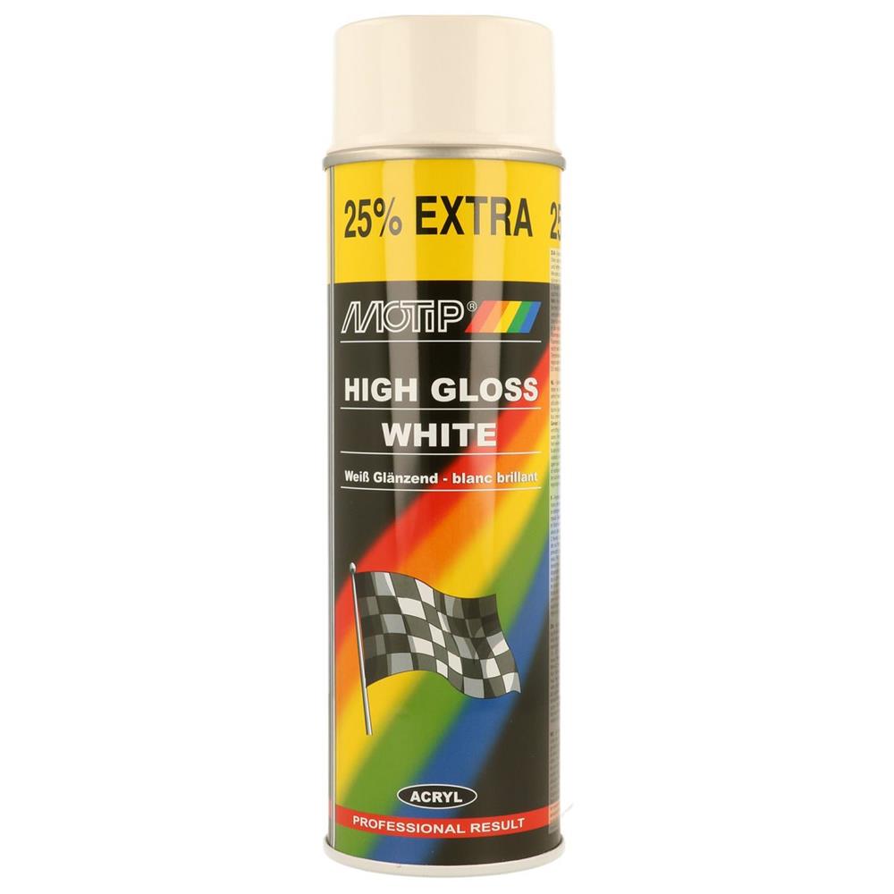 Glossy white paint aerosol 500ml motip. DIAYTAR NIGERIA: Where online shopping becomes effortless with budget-friendly nationwide delivery.