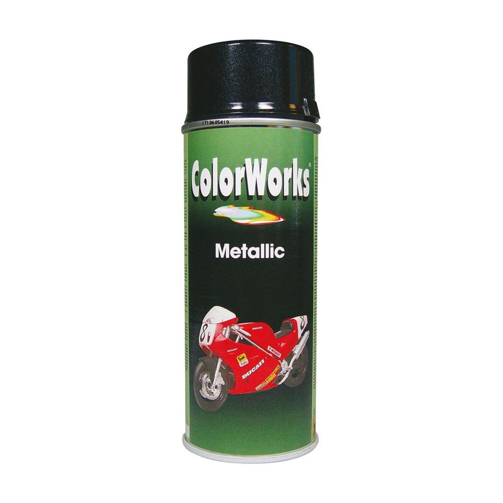 Colorworks metallic black effect paint aerosol 400ml. Experience the convenience of online shopping with DIAYTAR NIGERIA's reliable 5-8 day delivery service.