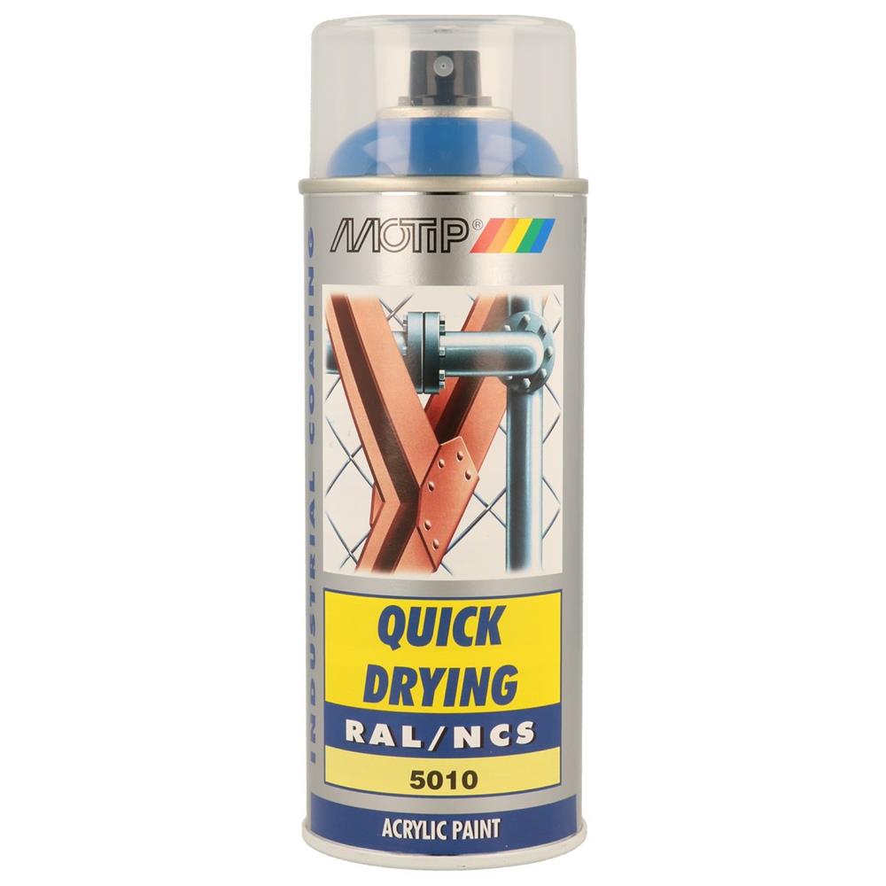 Ral acrylic paint ral5010 glossy aerosol 400ml motip. DIAYTAR NIGERIA: Where every shopping need is met with affordable prices and timely delivery.
