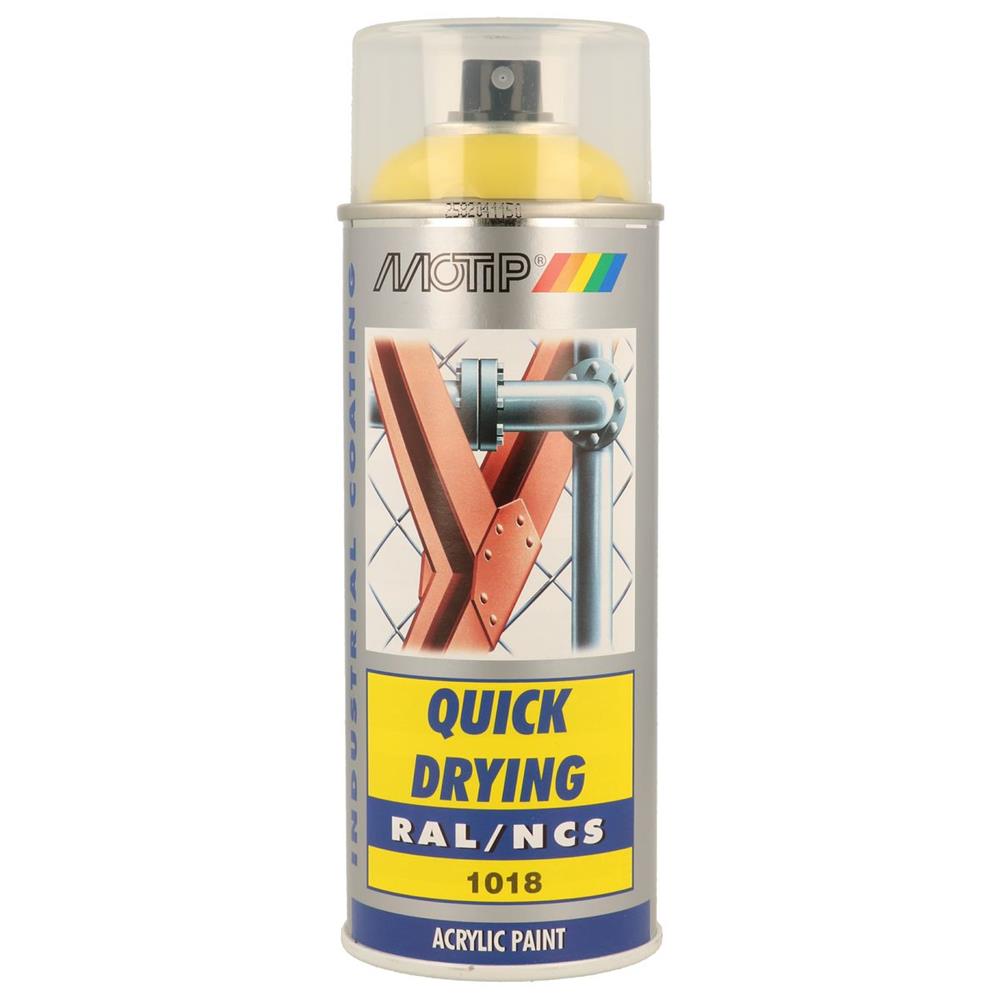 Peinture ral acryl ral1018 brillant aerosol 400ml motip. DIAYTAR NIGERIA: Putting quality products within reach of every Nigerian through our affordable marketplace.