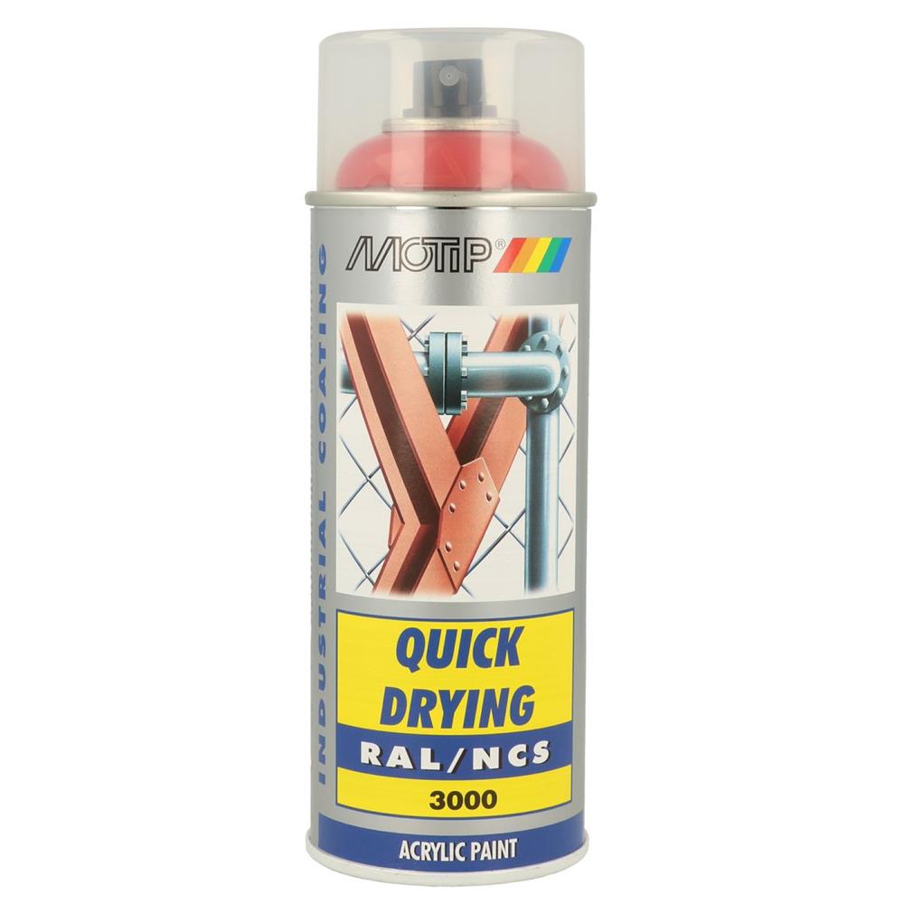 ral acrylic paint ral3000 glossy aerosol 400ml motip. DIAYTAR NIGERIA: Empowering Nigerians with access to affordable products delivered within 8 days.
