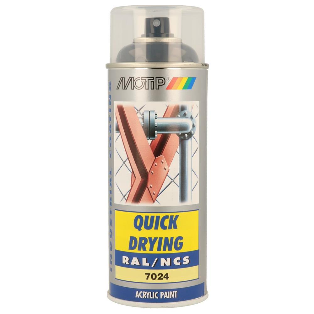 Peinture ral acryl ral7024 brillant aerosol 400ml motip. DIAYTAR NIGERIA combines extensive variety with budget-friendly prices and prompt nationwide delivery.