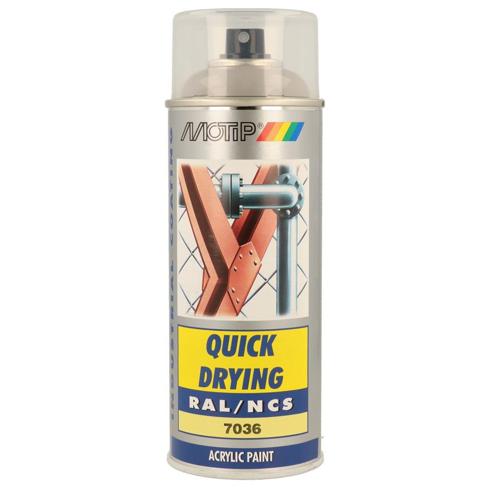 Peinture ral acryl ral7036 brillant aerosol 400ml motip. DIAYTAR NIGERIA: Your affordable gateway to thousands of products delivered promptly nationwide.
