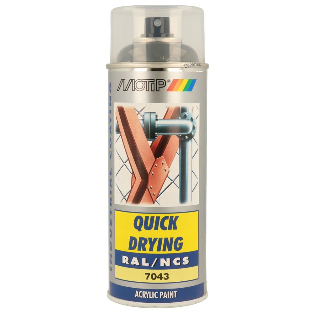 Peinture ral acryl ral7043 brillant aerosol 400ml motip. DIAYTAR NIGERIA brings the market to your fingertips with affordable prices and swift delivery services.