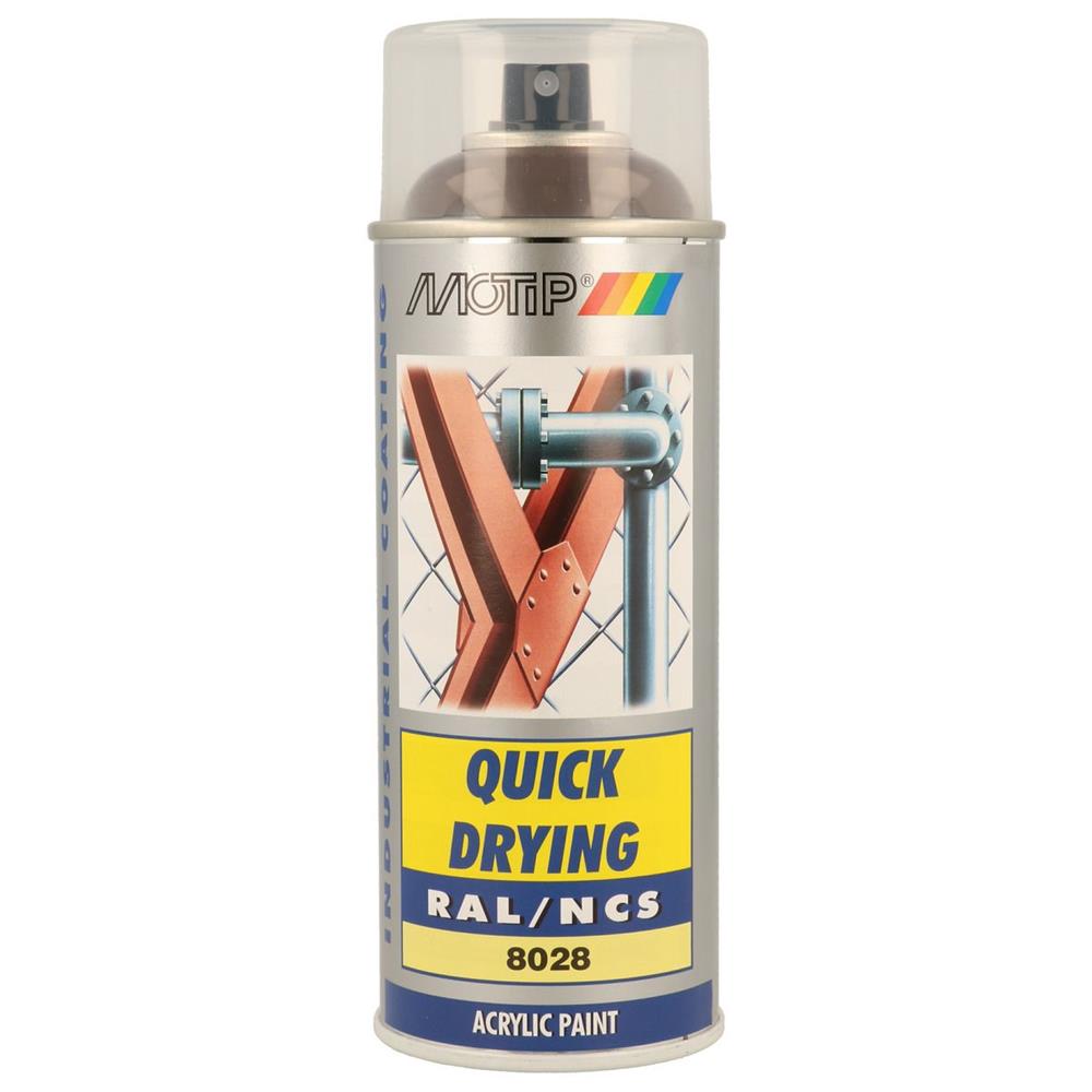 Peinture ral acryl ral8028 brillant aerosol 400ml motip. DIAYTAR NIGERIA: Where every Nigerian finds what they need at prices they can afford, delivered promptly.