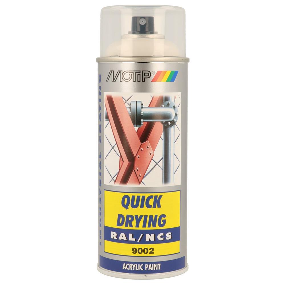 Peinture ral acryl ral9002 brillant aerosol 400ml motip. DIAYTAR NIGERIA: Where affordability and variety meet with convenient delivery within 8 days.