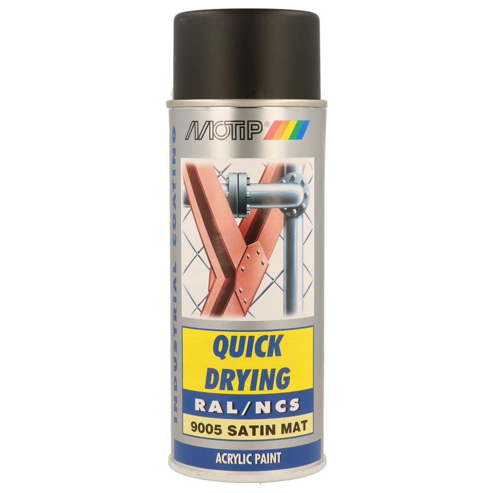 ral acrylic paint ral9005 satin aerosol 400ml motip. DIAYTAR NIGERIA transforms desires into deliveries with our affordable prices and dependable shipping.