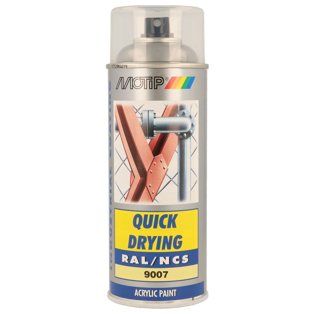 Peinture ral acryl ral9007 brillant aerosol 400ml motip. DIAYTAR NIGERIA: Empowering Nigerians with access to affordable products delivered within 8 days.