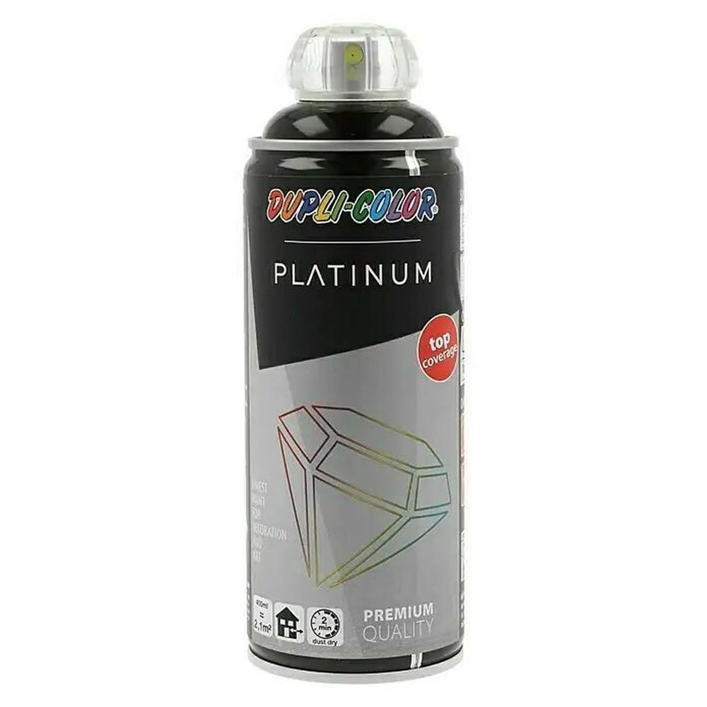 Platinum deep black paint aerosol 400ml dupli color. Discover the convenience of DIAYTAR NIGERIA's vast e-commerce platform with delivery in just 5-8 days.