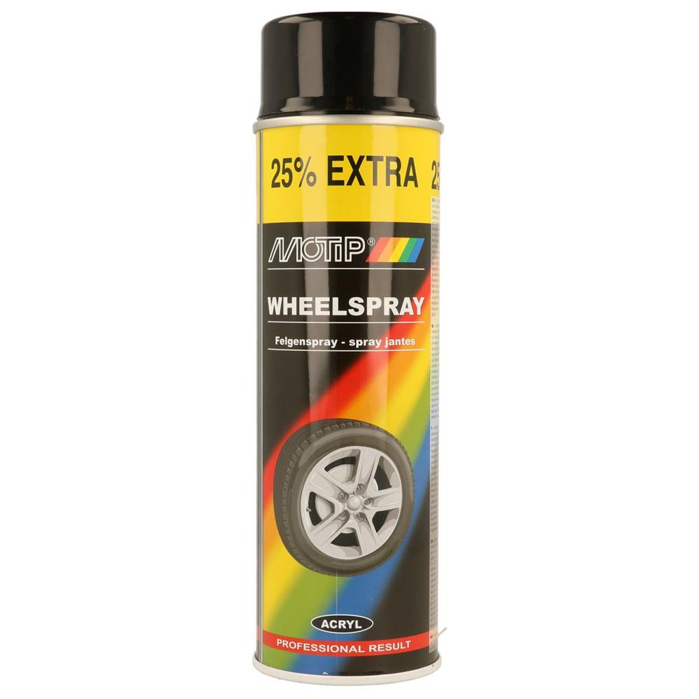 Motip Glossy Black Rim Paint Aerosol 500ml. DIAYTAR NIGERIA: Nigeria's answer to affordable online shopping with reliable 5-8 day delivery guarantee.