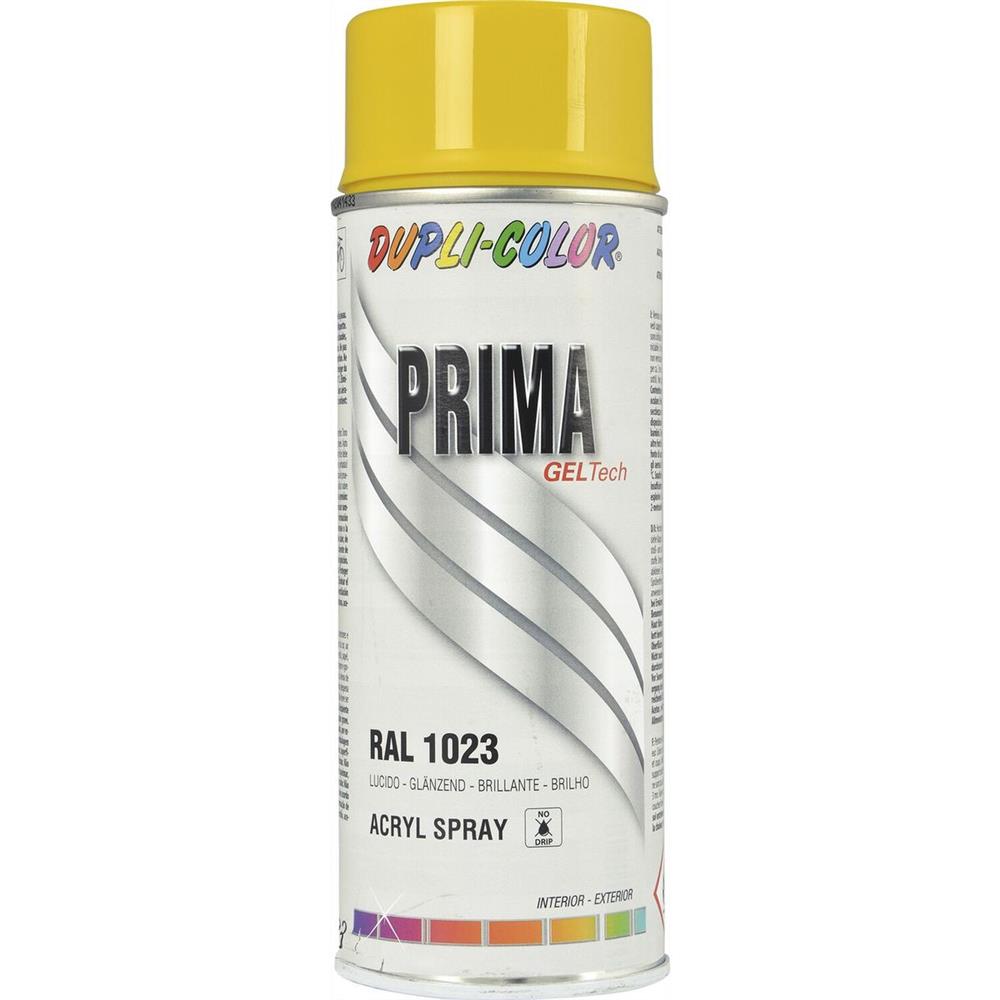 Prima ral paint 1023 traffic yellow gloss 400ml dupli color. DIAYTAR NIGERIA delivers more than purchases - we deliver affordable shopping solutions within the week.