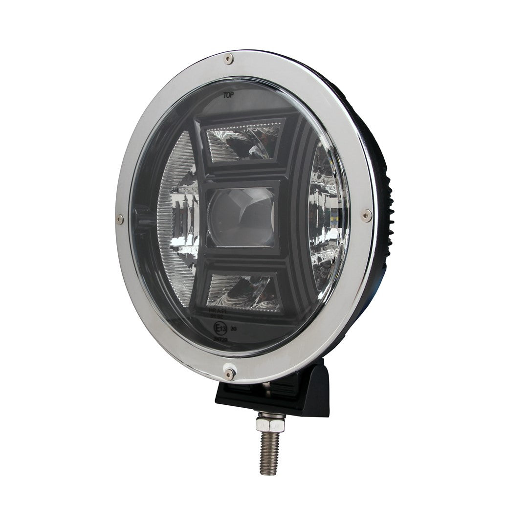 Round Cree LED long-range spotlight 70W, 2gen., chrome, 220mm. Experience retail therapy without the financial stress at DIAYTAR NIGERIA's affordable e-commerce platform.