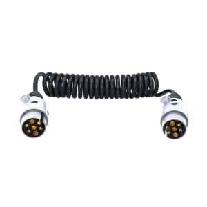 3 meter spiral extension cable for trailer 7 pin male/7 pin male. DIAYTAR NIGERIA makes quality accessible to all with our affordable prices and quick delivery service.