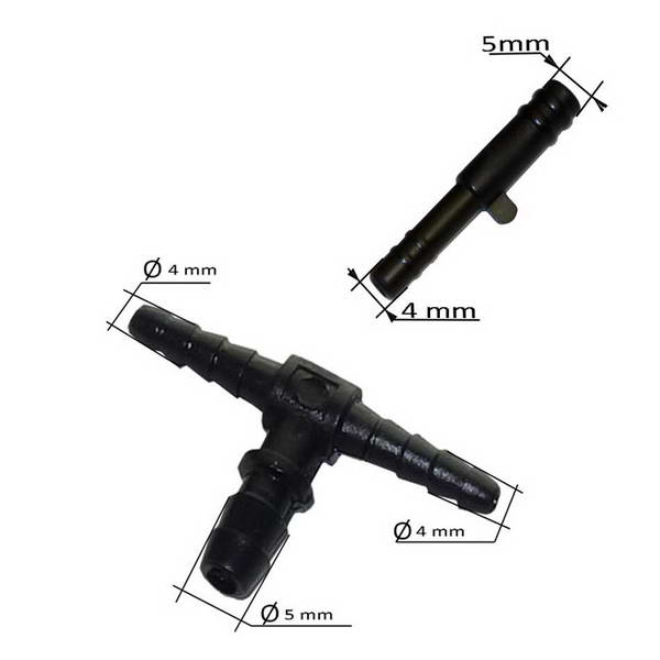 Reducer and T diameter 5 to 4mm for windshield washer pipe. DIAYTAR NIGERIA stands as your affordable shopping ally with nationwide delivery in just 5-8 days.