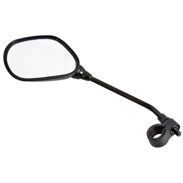 Black oval bicycle mirror with dresco reflector. DIAYTAR NIGERIA: Connecting Nigerians with affordable products through our expansive e-commerce platform.
